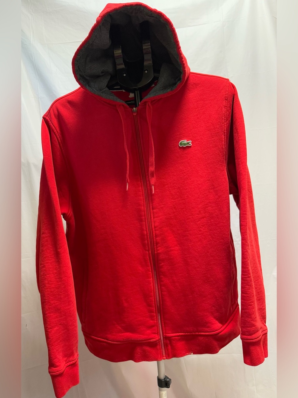 Lacoste Sport Red Full Zip Fleece Hoodie XXL Men’s
